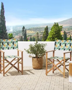 Set di 2 sedie da giardino CINE Legno d'acacia Multicolore