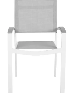 Set di 2 sedie da giardino PERETA Metallo Grigio