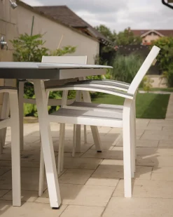 Set di 2 sedie da giardino PERETA Metallo Grigio