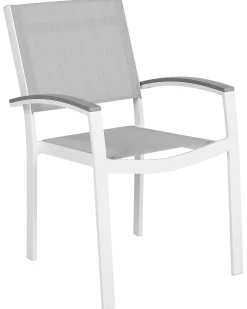 Set di 2 sedie da giardino PERETA Metallo Grigio