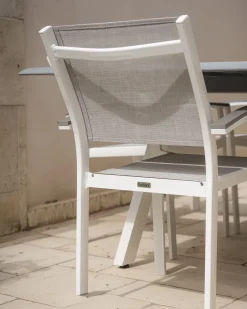 Set di 2 sedie da giardino PERETA Metallo Grigio