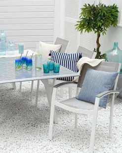 Set di 2 sedie da giardino PERETA Metallo Grigio
