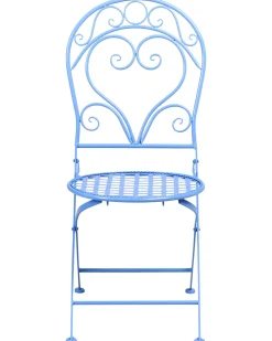 Set di 2 sedie da giardino ALBINIA Metallo Blu