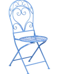 Set di 2 sedie da giardino ALBINIA Metallo Blu