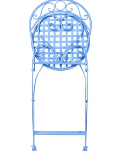Set di 2 sedie da giardino ALBINIA Metallo Blu