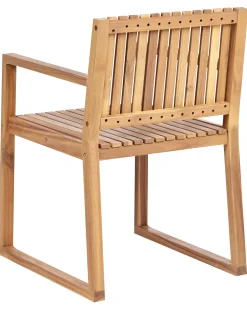 Set di 8 sedie da giardino con cuscini SASSARI II Legno di acacia certificato Verde