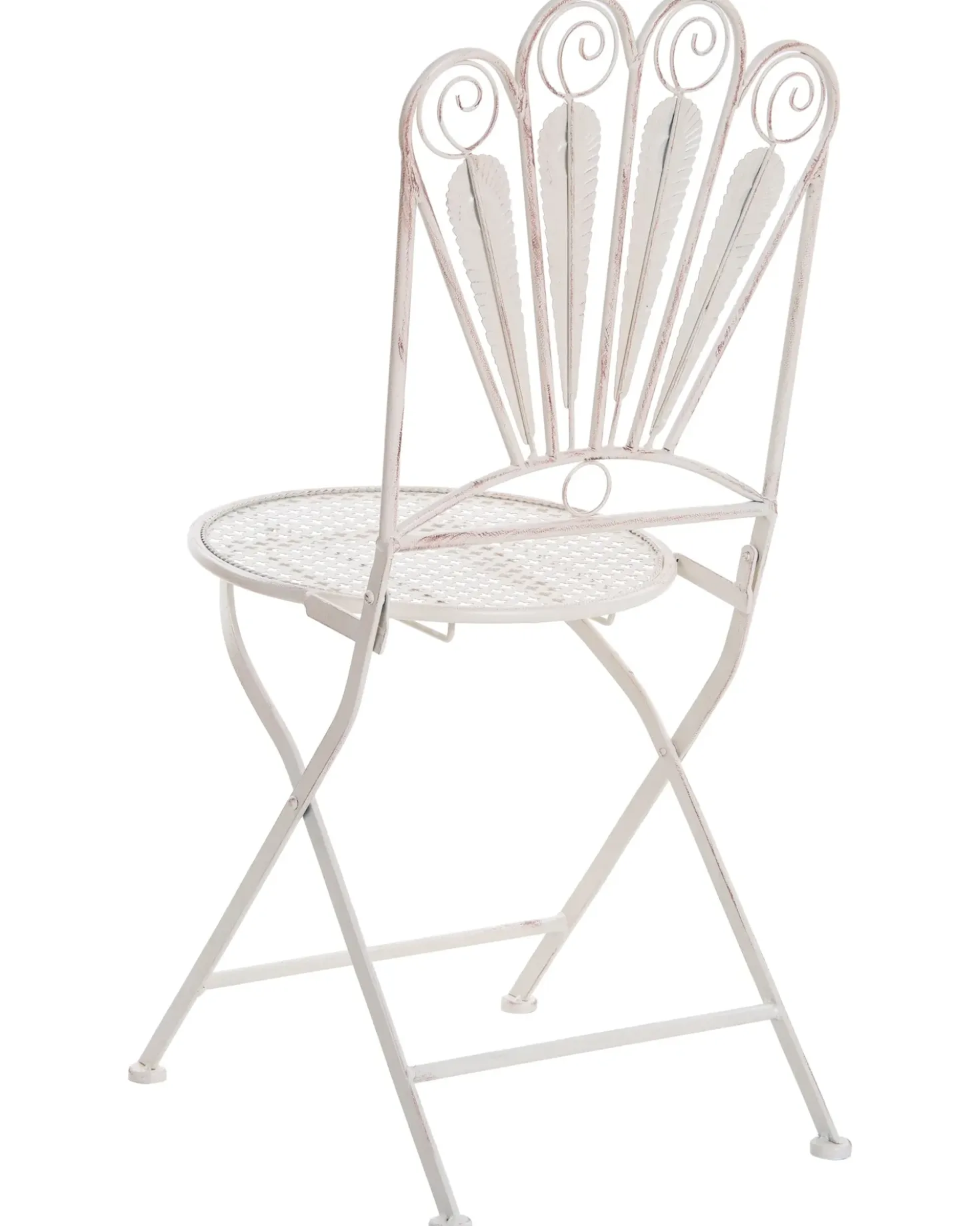 Set di 2 sedie da giardino PAVIA Pieghevole Metallo Bianco sporco