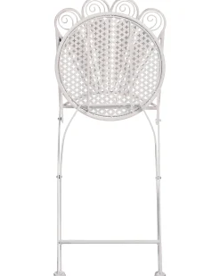 Set di 2 sedie da giardino PAVIA Pieghevole Metallo Bianco sporco