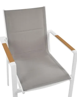 Set di 6 sedie da giardino BUSSETO Metallo Grigio