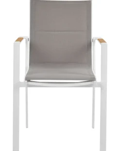 Set di 6 sedie da giardino BUSSETO Metallo Grigio