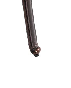Set di 4 sedie da giardino con cuscini ANCONA Metallo Marrone scuro