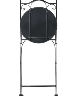 Set di 2 sedie da giardino COLLIO Metallo Nero