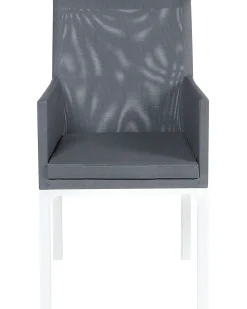 Set di 4 sedie da giardino BACOLI Tessuto Grigio scuro