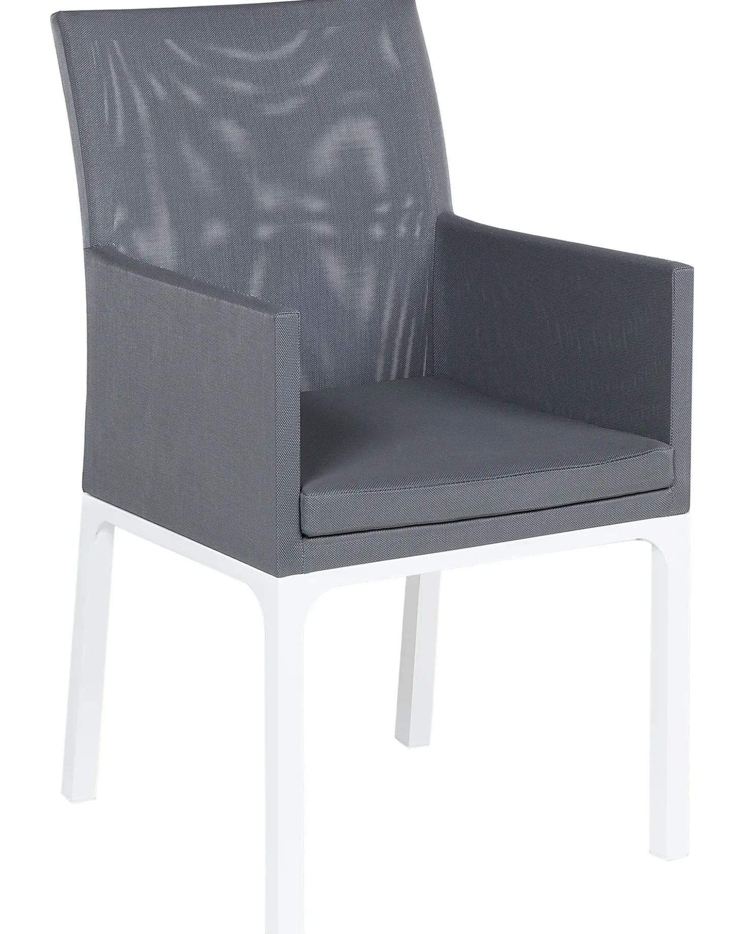 Set di 4 sedie da giardino BACOLI Tessuto Grigio scuro