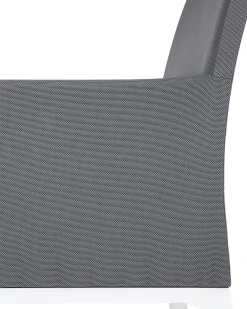 Set di 4 sedie da giardino BACOLI Tessuto Grigio scuro