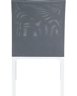 Set di 4 sedie da giardino BACOLI Tessuto Grigio scuro