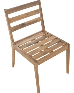 Set di 2 sedie da giardino CHIOGGIA Legno di acacia certificato Marrone chiaro