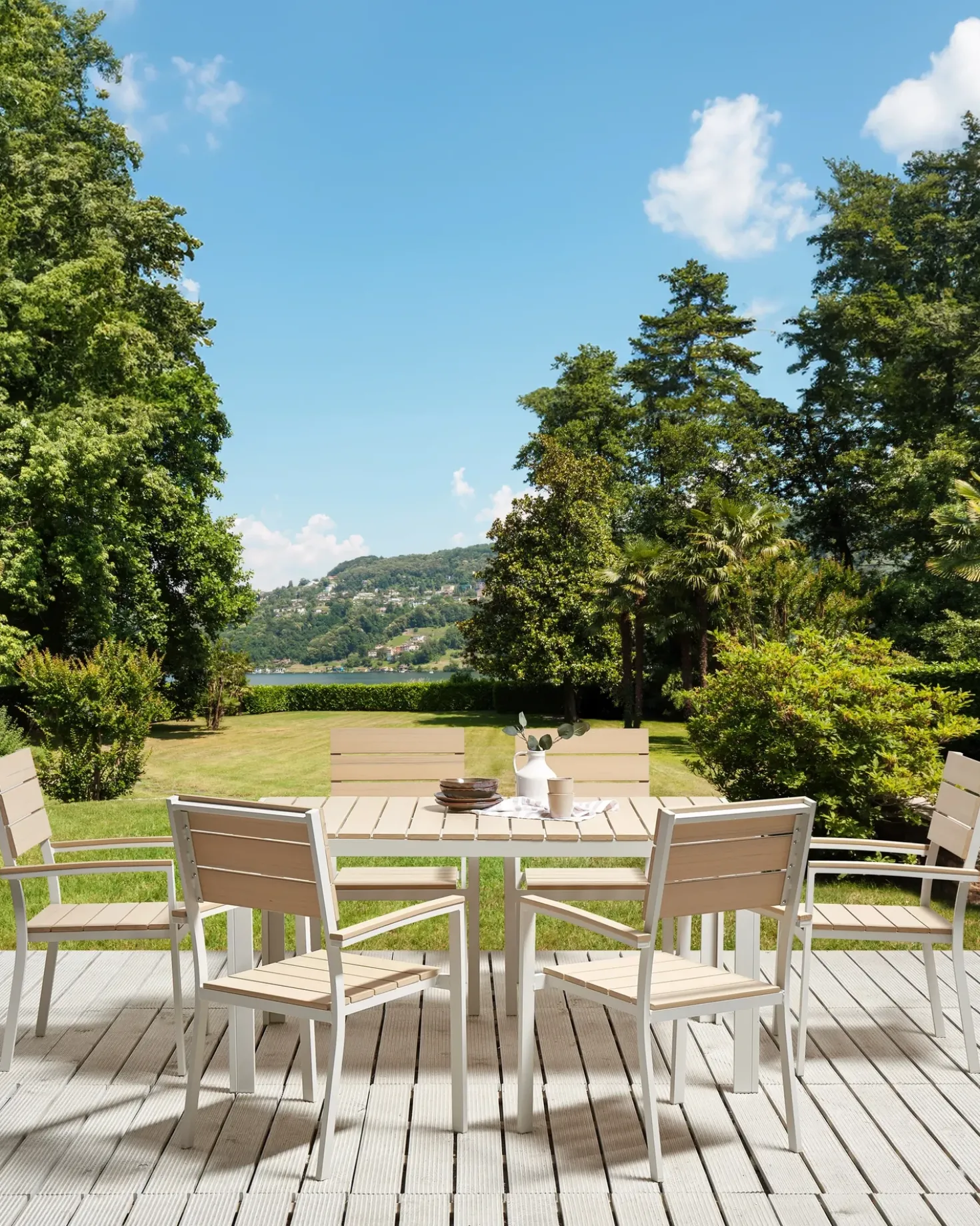 Set di 6 sedie da giardino COMO Beige