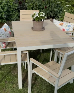 Set di 6 sedie da giardino COMO Beige