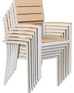 Set di 6 sedie da giardino COMO Beige