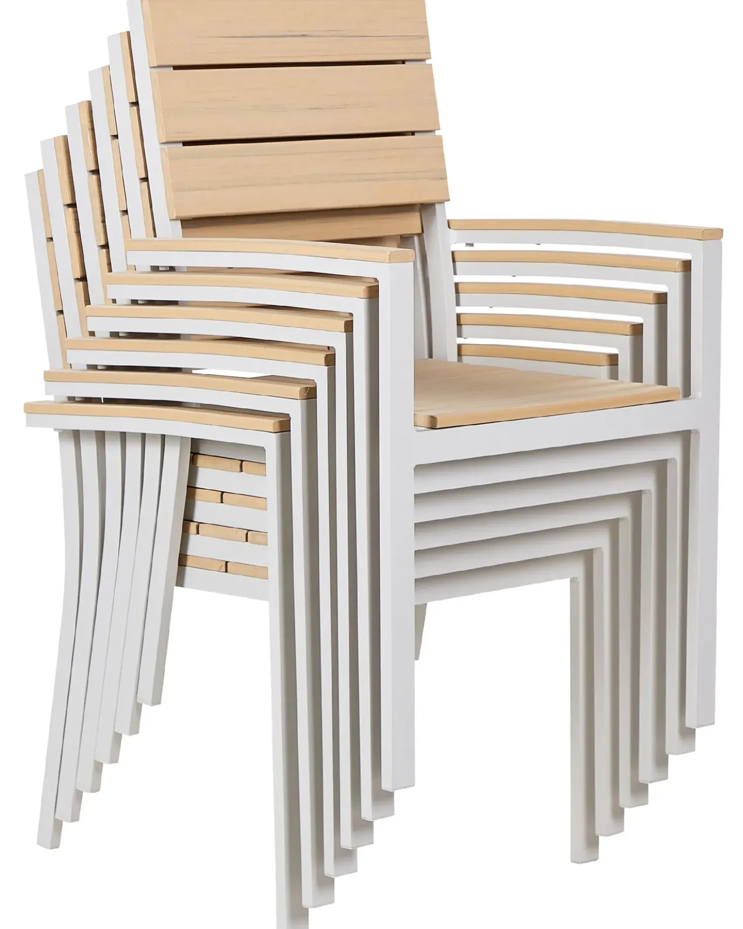 Set di 6 sedie da giardino COMO Beige