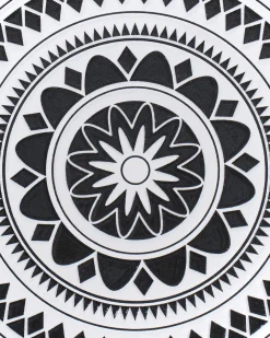 Set di 2 sedie da giardino COMISO Pieghevole Metallo Nero/Bianco