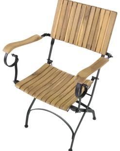 Set di 2 sedie da giardino LASCARI Legno d'acacia Marrone chiaro