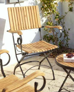 Set di 2 sedie da giardino LASCARI Legno d'acacia Marrone chiaro