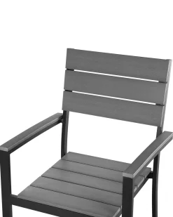 Set di 6 sedie da giardino COMO Grigio