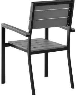 Set di 6 sedie da giardino COMO Grigio