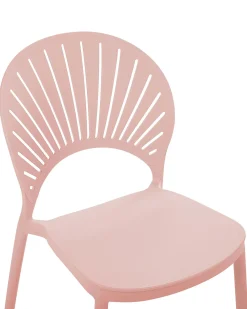 Set di 4 sedie da giardino OSTIA Rosa pastello
