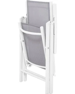 Set di 6 sedie da giardino CATANIA Metallo Grigio