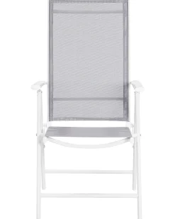 Set di 6 sedie da giardino CATANIA Metallo Grigio