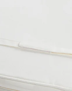 Set di 2 sedie da giardino con cuscini AZZANELLO Legno d'acacia Bianco sporco