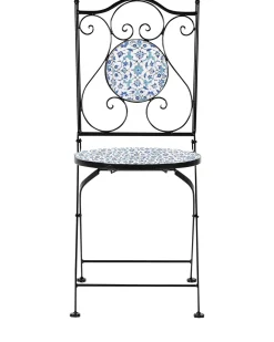 Set di 2 sedie da giardino CHAPECO Pieghevole Metallo Nero