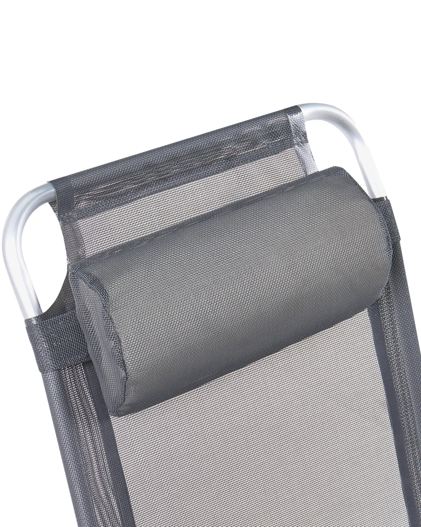 Set di 2 sedie da giardino ASINE Pieghevole Metallo Grigio