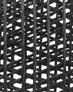 Set di 2 sedie da giardino con cuscini OLBIA Materiale sintetico Nero