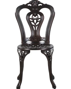 Set di 2 sedie da giardino BOVINO Metallo Marrone scuro