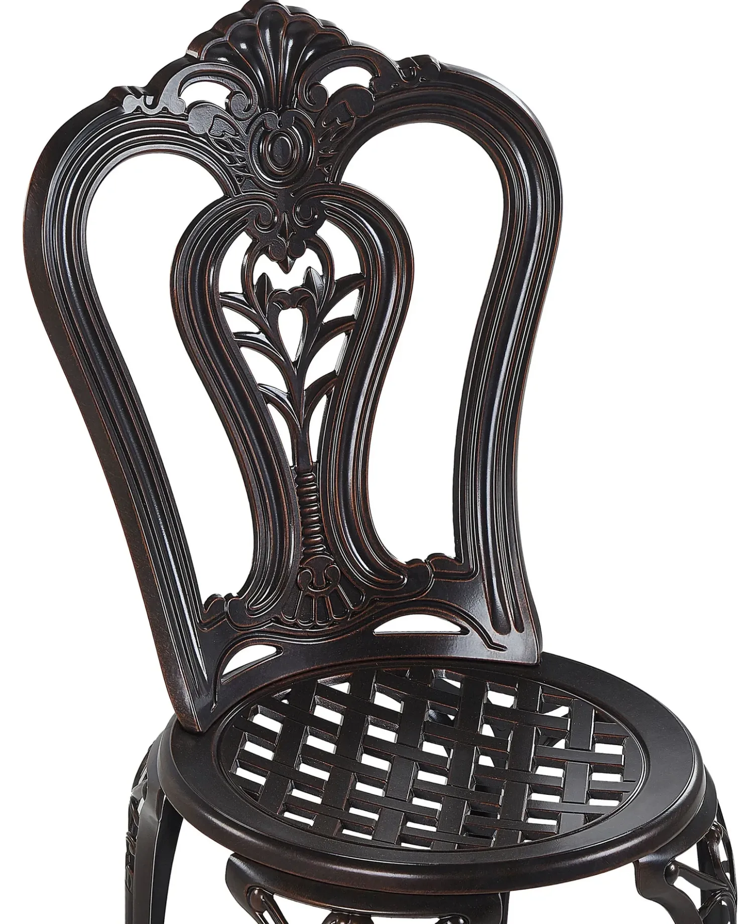 Set di 2 sedie da giardino BOVINO Metallo Marrone scuro