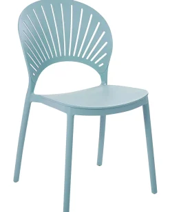 Set di 4 sedie da giardino OSTIA Azzurro