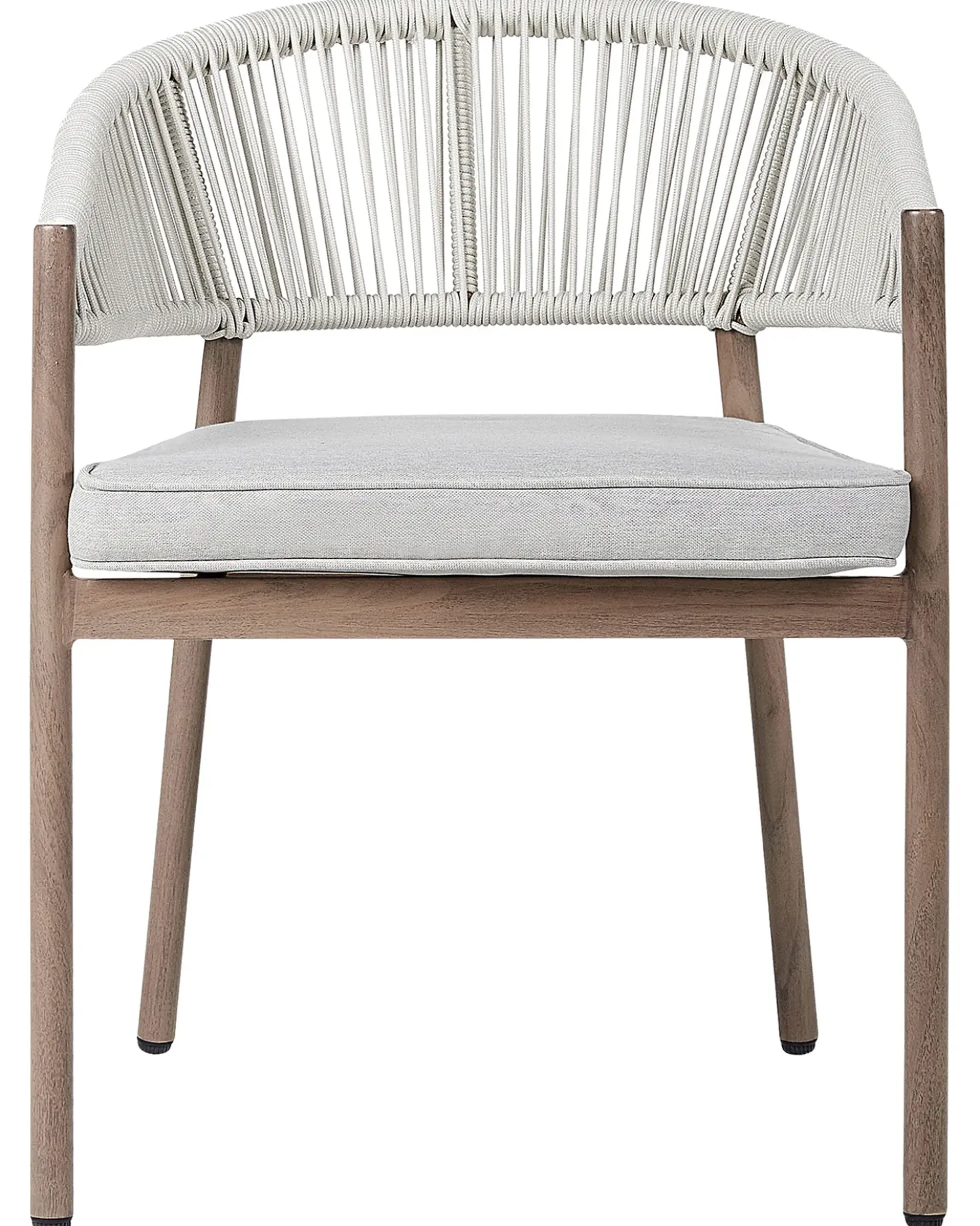 Set di 6 sedie da giardino con cuscini FLAVIA Metallo Bianco