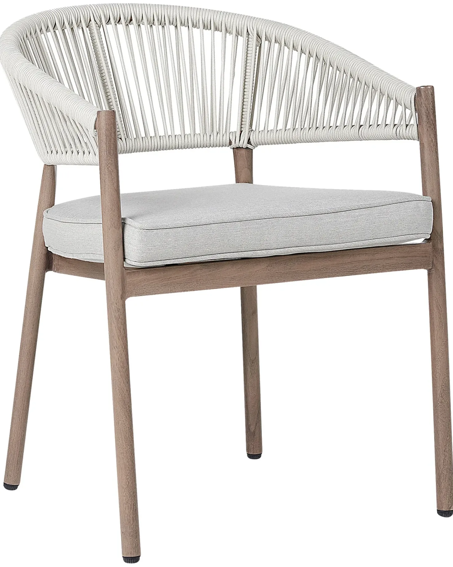Set di 6 sedie da giardino con cuscini FLAVIA Metallo Bianco