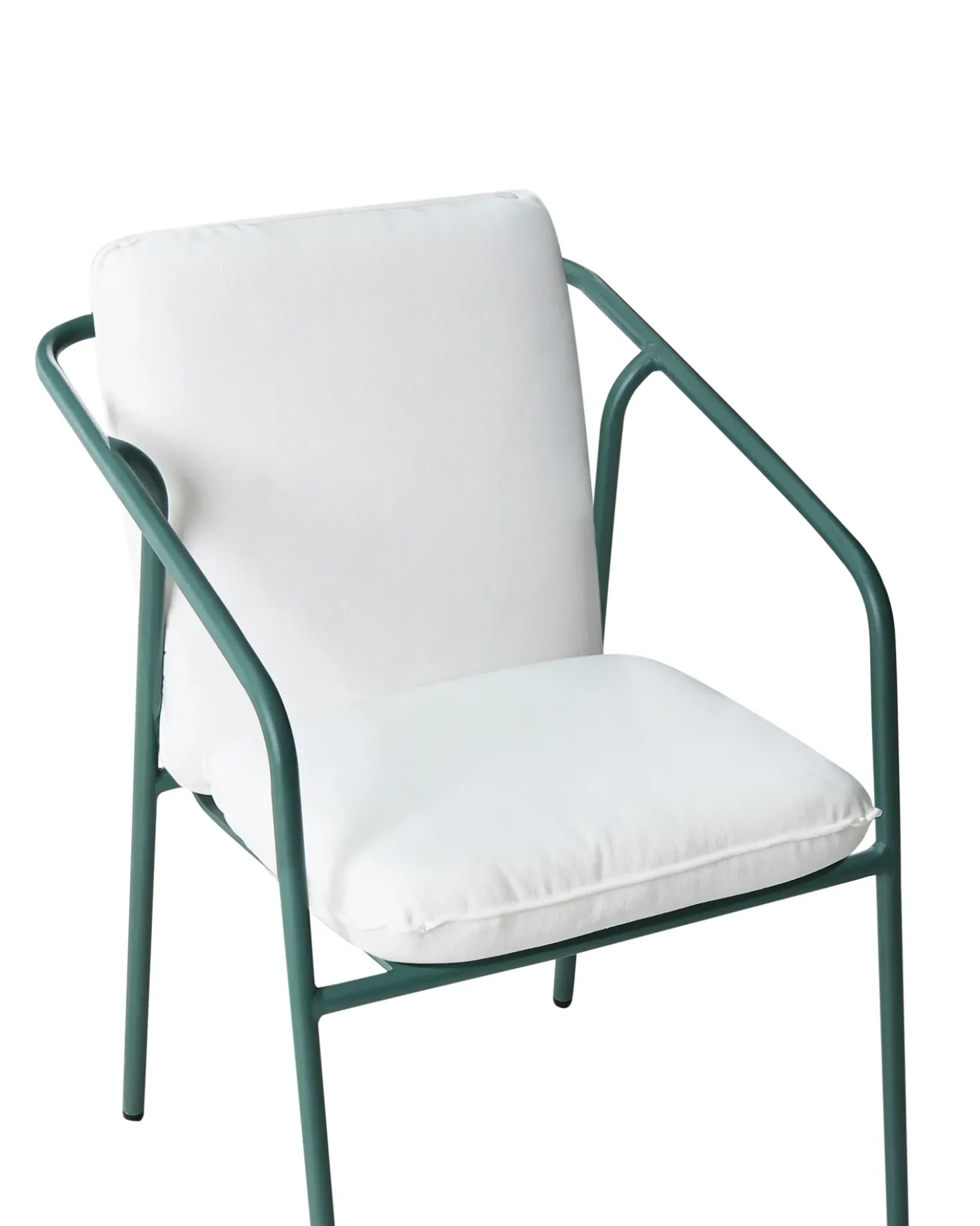 Set di 8 sedie da giardino con cuscini ASCIANO Metallo Verde