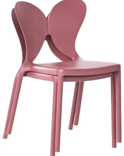 Set di 2 sedie da giardino LARISSA Impilabile Rosa