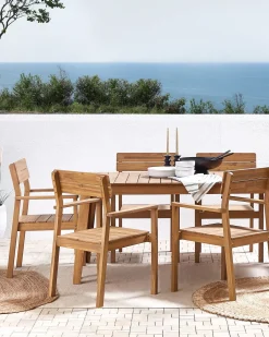 Set di 6 sedie da giardino FORNELLI Legno d'acacia Marrone