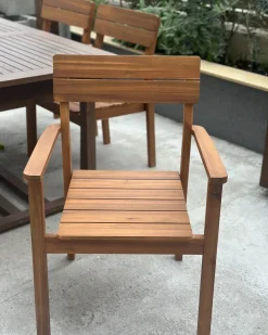 Set di 6 sedie da giardino FORNELLI Legno d'acacia Marrone