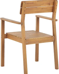 Set di 6 sedie da giardino FORNELLI Legno d'acacia Marrone