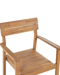 Set di 6 sedie da giardino FORNELLI Legno d'acacia Marrone