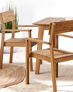 Set di 6 sedie da giardino FORNELLI Legno d'acacia Marrone