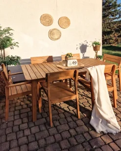 Set di 6 sedie da giardino FORNELLI Legno d'acacia Marrone
